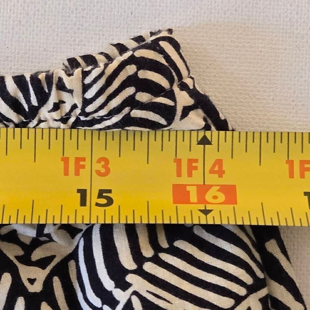 Karen Kane Womens Cotton Black Cream Floral Print Full Pull On Lined Skirt Mediu - Picture 7 of 9